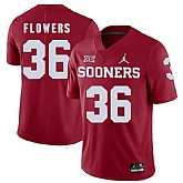 Oklahoma Sooners 36 Dimitri Flowers Red College Football Jersey Dzhi,baseball caps,new era cap wholesale,wholesale hats